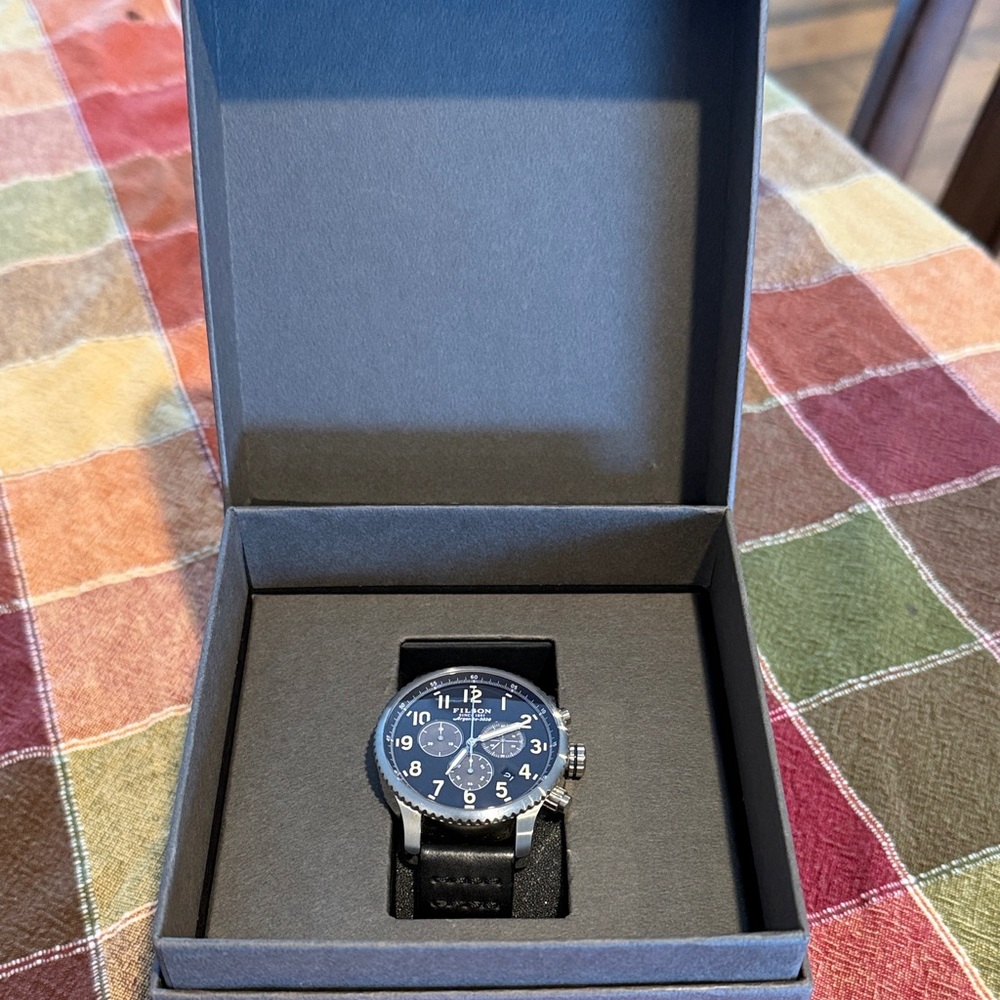 Filson Black and Silver Watch